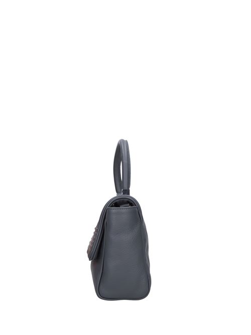 Borsa in pelle REBELLE | MINEKOGRIGIO-ANTRACITE