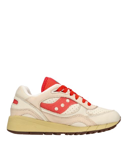 Sneakers in pelle e tessuto SAUCONY | S70700-1BEIGE-ROSSO