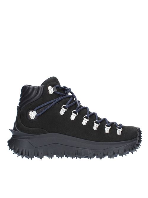 Suede and leather boots MONCLER | 4M00010M2523NERO