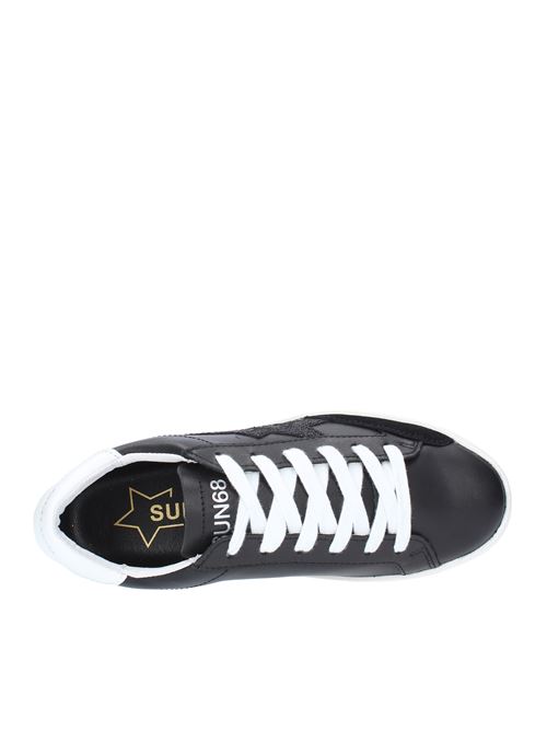 Leather trainers SUN68 | Z43221NERO