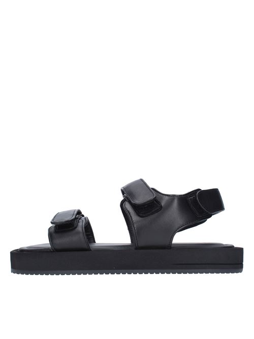 Nappa leather flat sandals COPENHAGEN | CPH787NERO