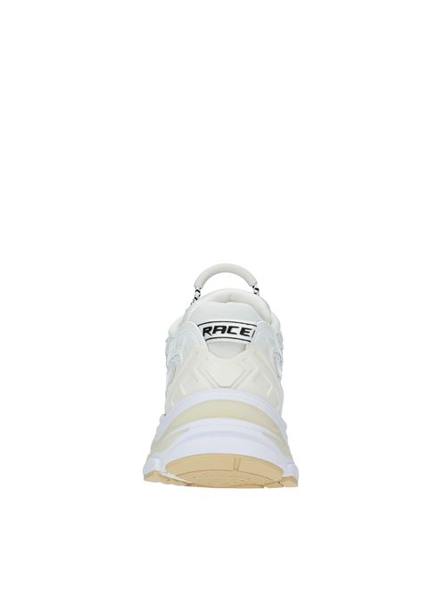 RACE model trainers in faux leather and fabric ASH | RACE PEARLIZED MICROFIBER PU-PATENTBIANCO