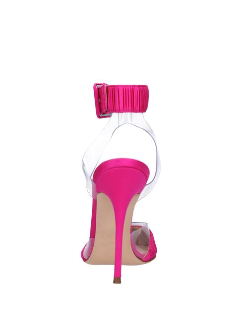 Décolleté Slingback in raso e plexi CASADEI | 1H961V1001FUCSIA