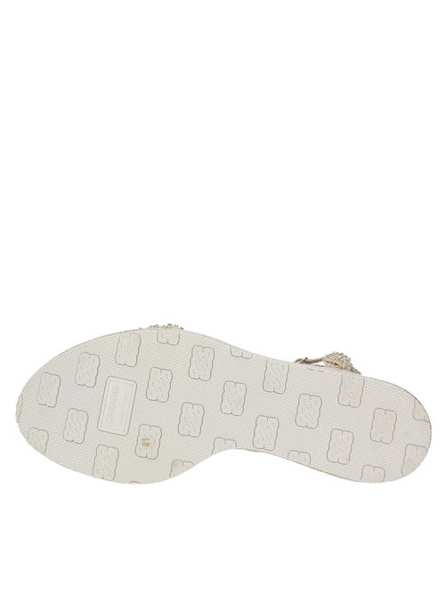 Sandali con zeppa in tessuto CASADEI | 1L969U0801C1746A984BEIGE