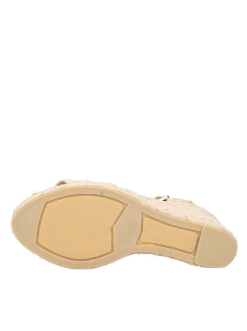 Zeppa in tessuto e corda CASTANER | BALBINA/8ED/089BEIGE