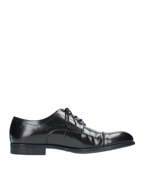 Stringate in pelle EXTON | 1395NERO