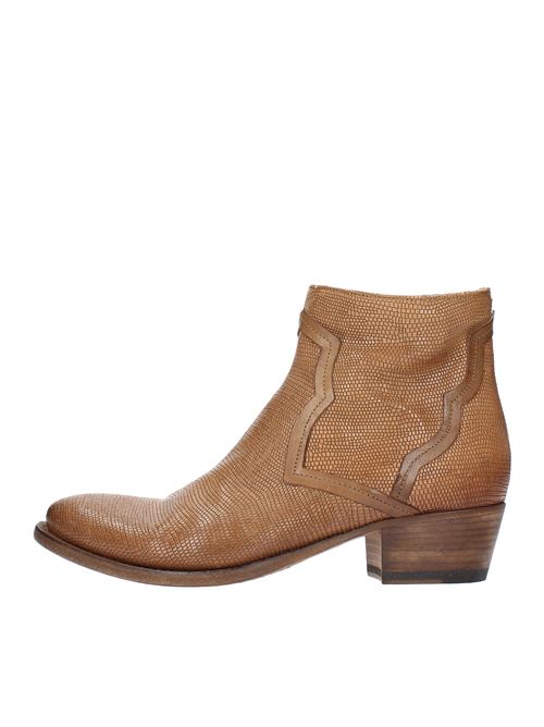 Leather Texan ankle boots PANTANETTI | 15173HMARRONE