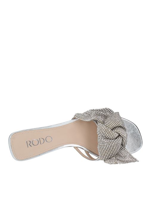 Leather flat sandals RODO | S0597ARGENTO