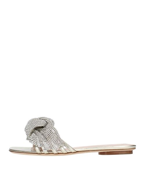 Leather flat sandals RODO | S0597ORO