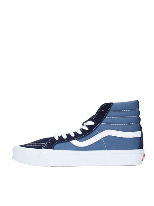 Sneakers alta in camoscio e tessuto VANS | VN0A4B5OC1CELESTE-BLUE